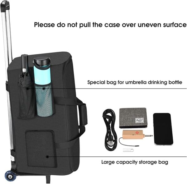 Growalleter Trolley-Tasche für JBL Partybox 120 Audio