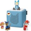 tonies Toniebox Extrapack – Toniebox Starterset blau + 3 Hörfiguren, Toniebox blau mit Kreativ sortiert, 3 x Paw Patrol Kinder ab 3 Jahren