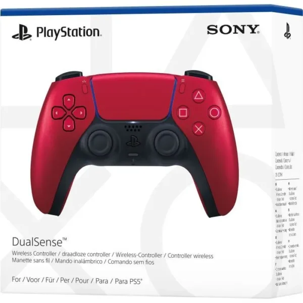 Pack PS5 Digital : Console PS5 Digitale (Modèle Slim) + 2ème Manette sans fil PS5 DualSense Volcanic Red