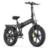 Schwarzes 20 Zoll E-Bike Faltrad Fatbike Mountainbike 750W 625Wh Akku 100km Reichweite